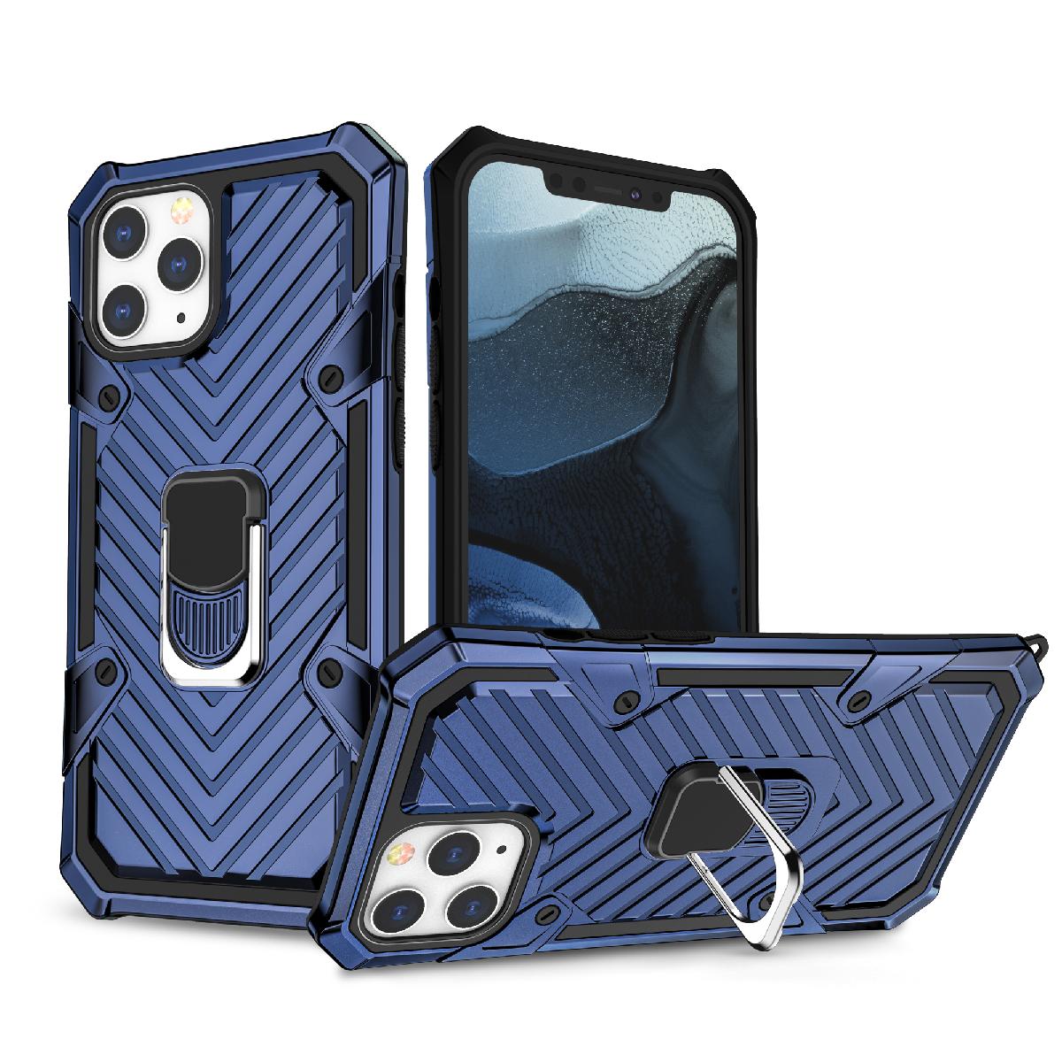 IPHONE 12/ IPHONE 12 PRO Kickstand Anti-Shock And Anti Falling Case In Blue